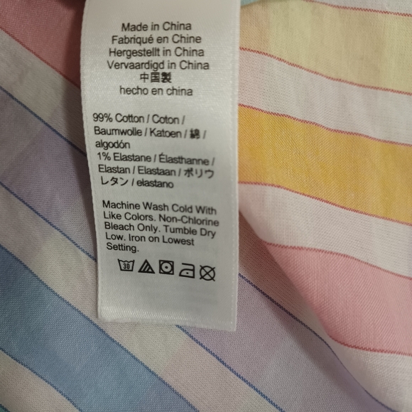 J Crew Classic-fit shirt in rainbow crinkle gingham - Picture 10 of 10